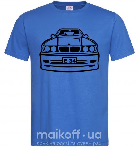 Чоловіча футболка BMW E 34 Яскраво-синій фото