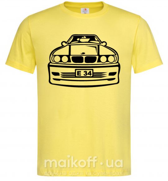 Чоловіча футболка BMW E 34 Лимонний фото