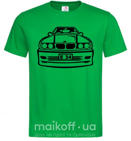 Мужская футболка BMW E 34 Зеленый фото