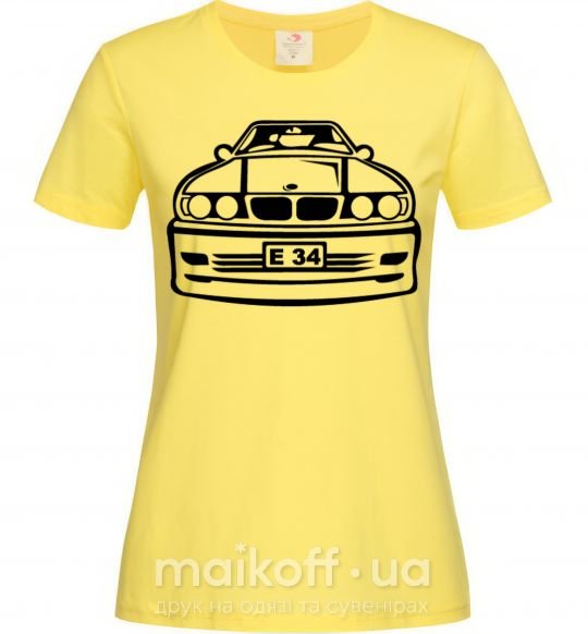 Женская футболка BMW E 34 Лимонный фото