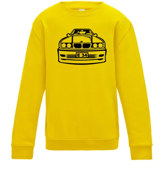 Детский Свитшот BMW E 34 Солнечно желтый фото