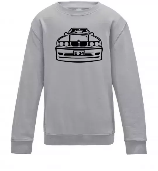 Детский Свитшот BMW E 34 Серый меланж фото