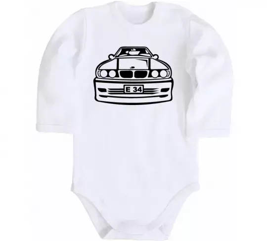 Детский боди BMW E 34 Белый фото