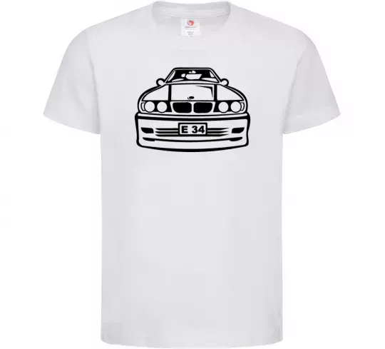 Детская футболка BMW E 34 Белый фото