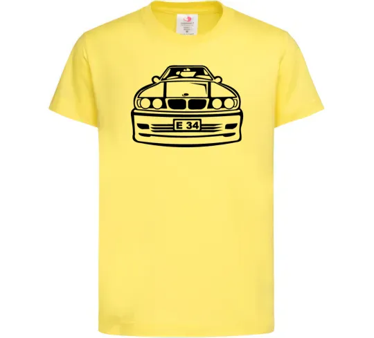 Детская футболка BMW E 34 Лимонный фото