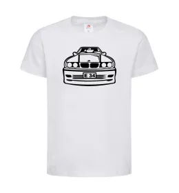 Детская футболка BMW E 34 Белый фото