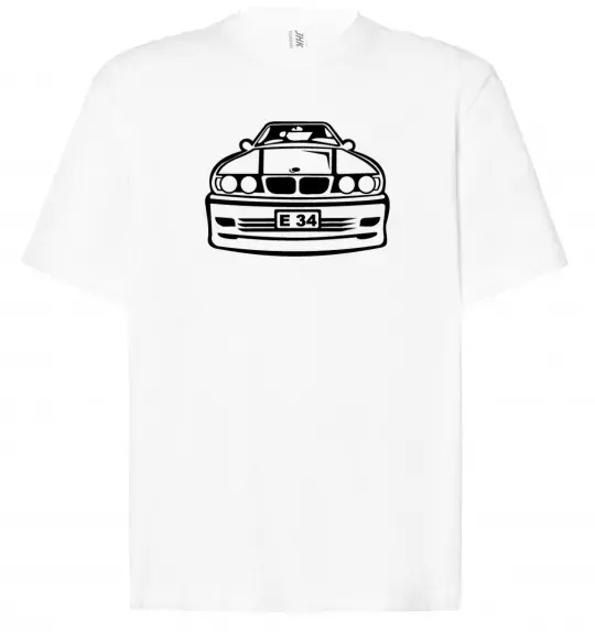 Футболка Оверсайз BMW E 34 Белый фото
