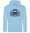 Женская толстовка (худи) BMW E 34 Голубой фото