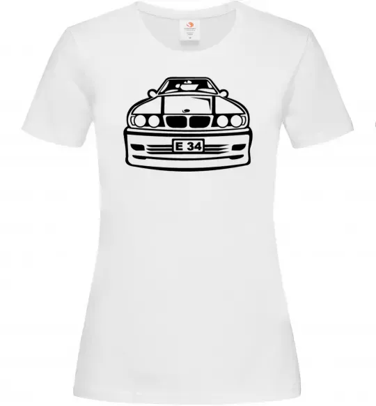 Жіноча футболка BMW E 34 Білий фото