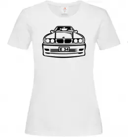 Женская футболка BMW E 34 Белый фото