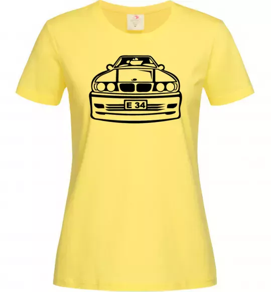 Жіноча футболка BMW E 34 Лимонний фото