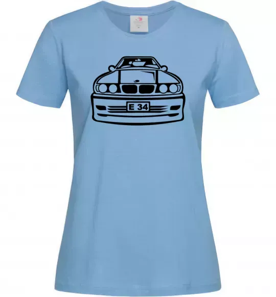 Жіноча футболка BMW E 34 Блакитний фото