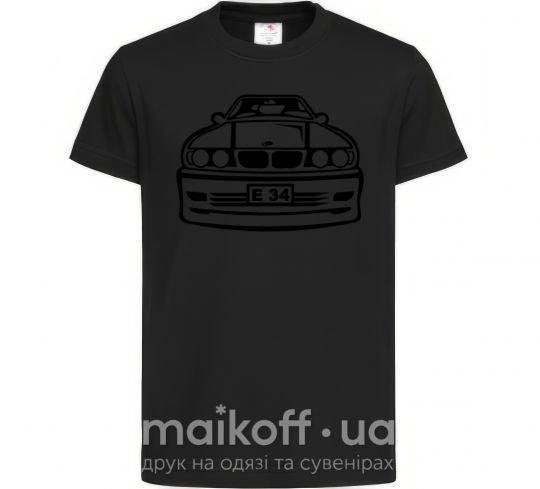 Дитяча футболка BMW E 34 Чорний фото