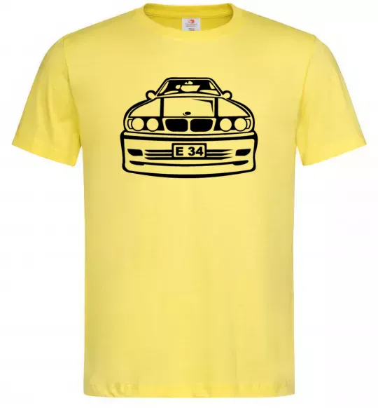 Чоловіча футболка BMW E 34 Лимонний фото