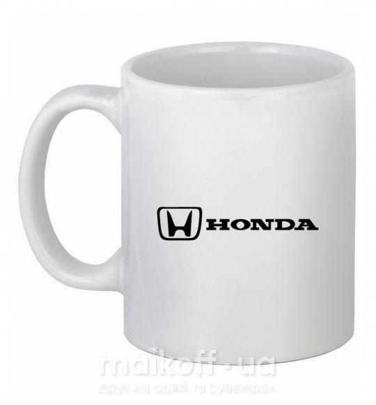 Чашка керамічна Honda logo Білий фото