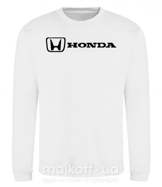 Свитшот Honda logo Белый фото