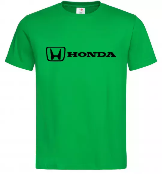 Мужская футболка Honda logo Зеленый фото