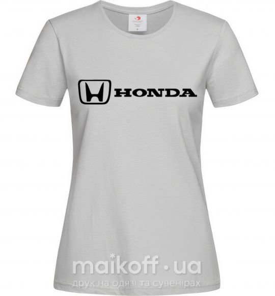 Женская футболка Honda logo Серый фото