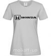 Жіноча футболка Honda logo Сірий фото