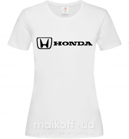 Женская футболка Honda logo Белый фото