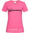 Женская футболка Honda logo Ярко-розовый фото