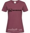 Женская футболка Honda logo Бордовый фото