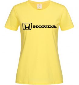 Женская футболка Honda logo