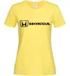 Женская футболка Honda logo Лимонный фото