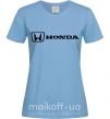 Женская футболка Honda logo Голубой фото