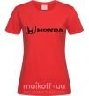 Женская футболка Honda logo Красный фото