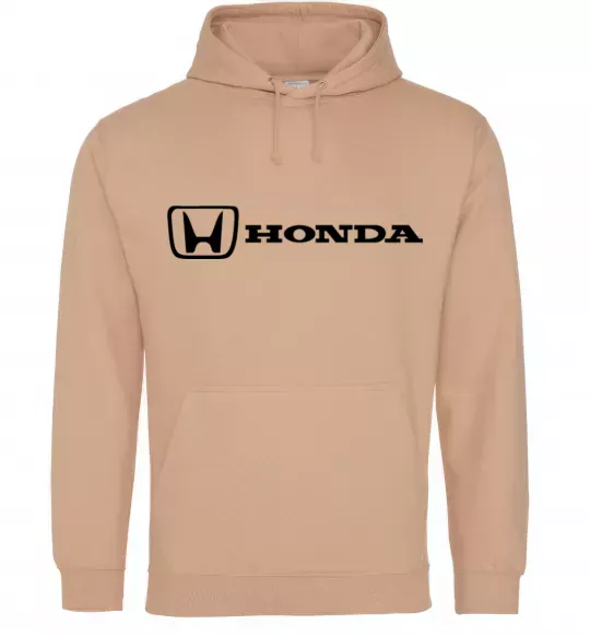 Чоловіча толстовка (худі) Honda logo Пісочний фото