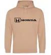 Чоловіча толстовка (худі) Honda logo Пісочний фото