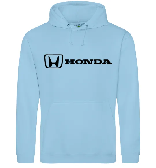 Чоловіча толстовка (худі) Honda logo Блакитний фото