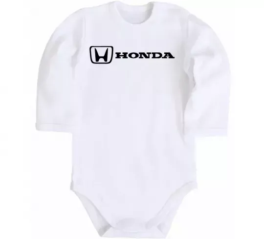 Детский боди Honda logo Белый фото