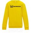Дитячий світшот Honda logo Сонячно жовтий фото