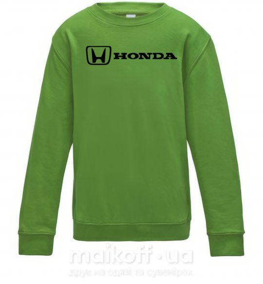 Дитячий світшот Honda logo Лаймовий фото