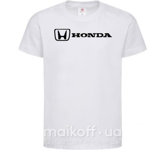 Дитяча футболка Honda logo Білий фото