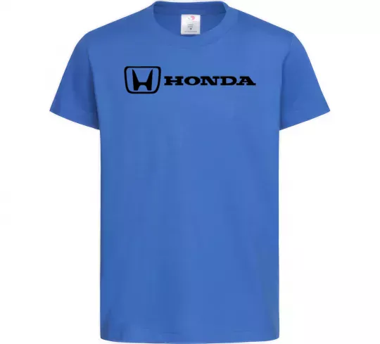 Дитяча футболка Honda logo Яскраво-синій фото