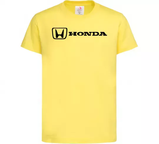 Дитяча футболка Honda logo Лимонний фото