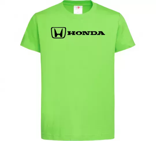Дитяча футболка Honda logo Лаймовий фото