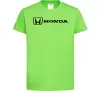 Дитяча футболка Honda logo Лаймовий фото