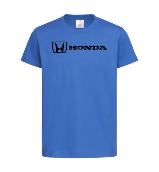 Детская футболка Honda logo Ярко-синий фото
