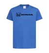Детская футболка Honda logo Ярко-синий фото