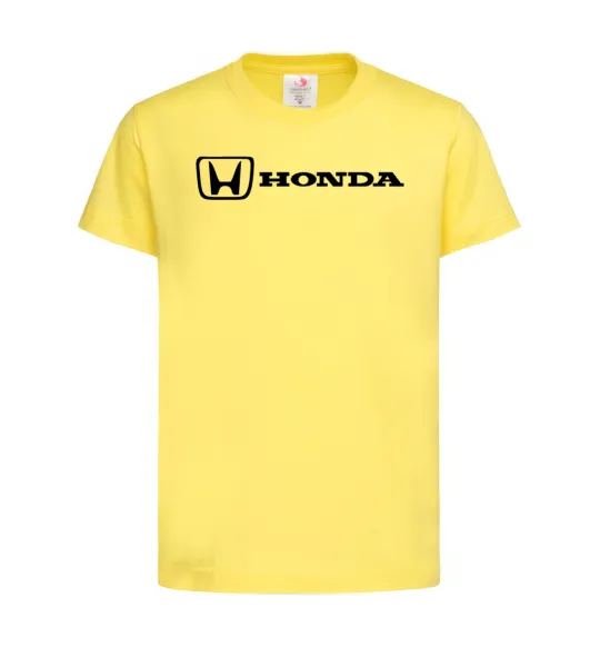 Детская футболка Honda logo Лимонный фото