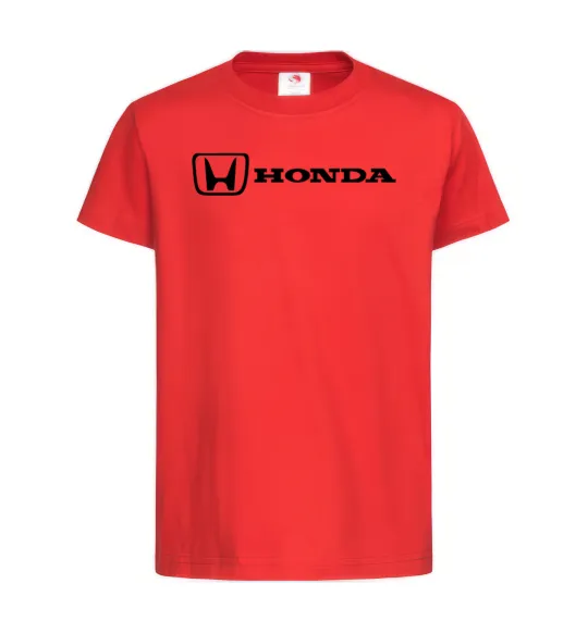 Детская футболка Honda logo Красный фото