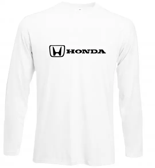 Лонгслив Honda logo Белый фото