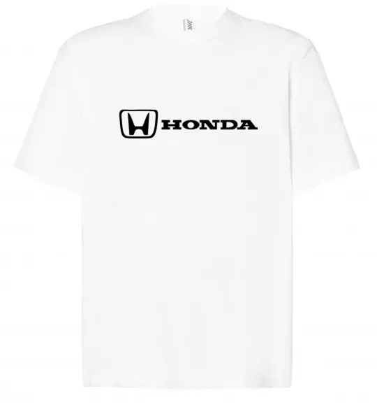 Футболка Оверсайз Honda logo Білий фото