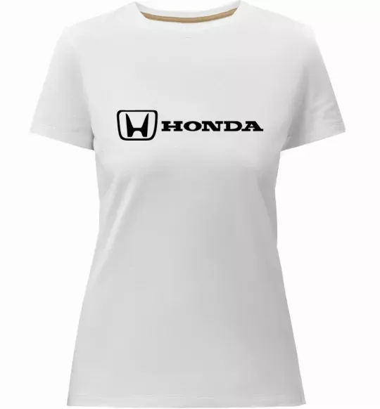 Жіноча преміум футболка Honda logo Білий фото