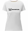 Жіноча преміум футболка Honda logo Білий фото