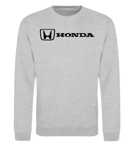 Свитшот Honda logo Серый меланж фото